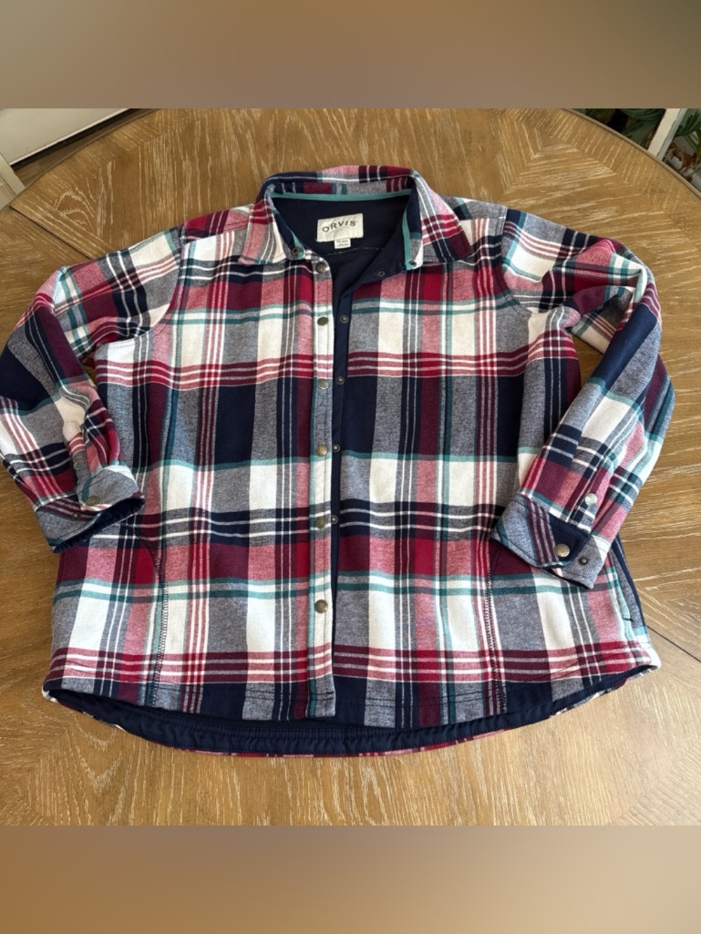 Orvis Plaid Snap Shirt jacket
